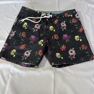 Floral Black Men's Swimsuit